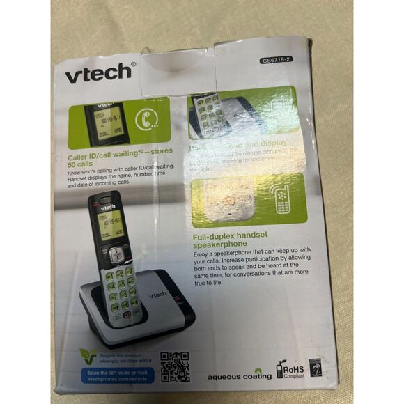 Vtech Cordless Phone System With Caller ID/Call Waiting CS6719-2 - Picture 2 of 5